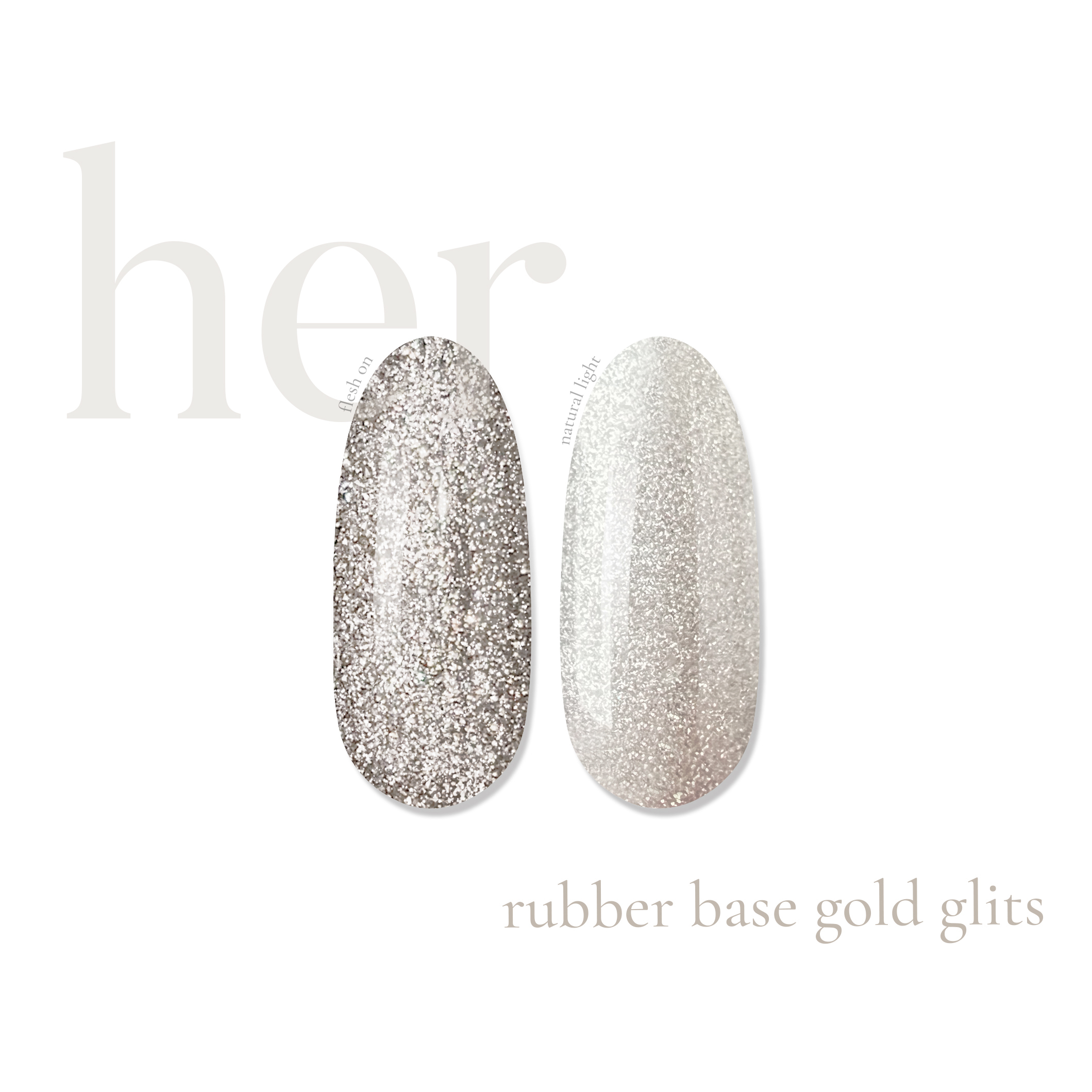   Rubber Base GOLD GLITS