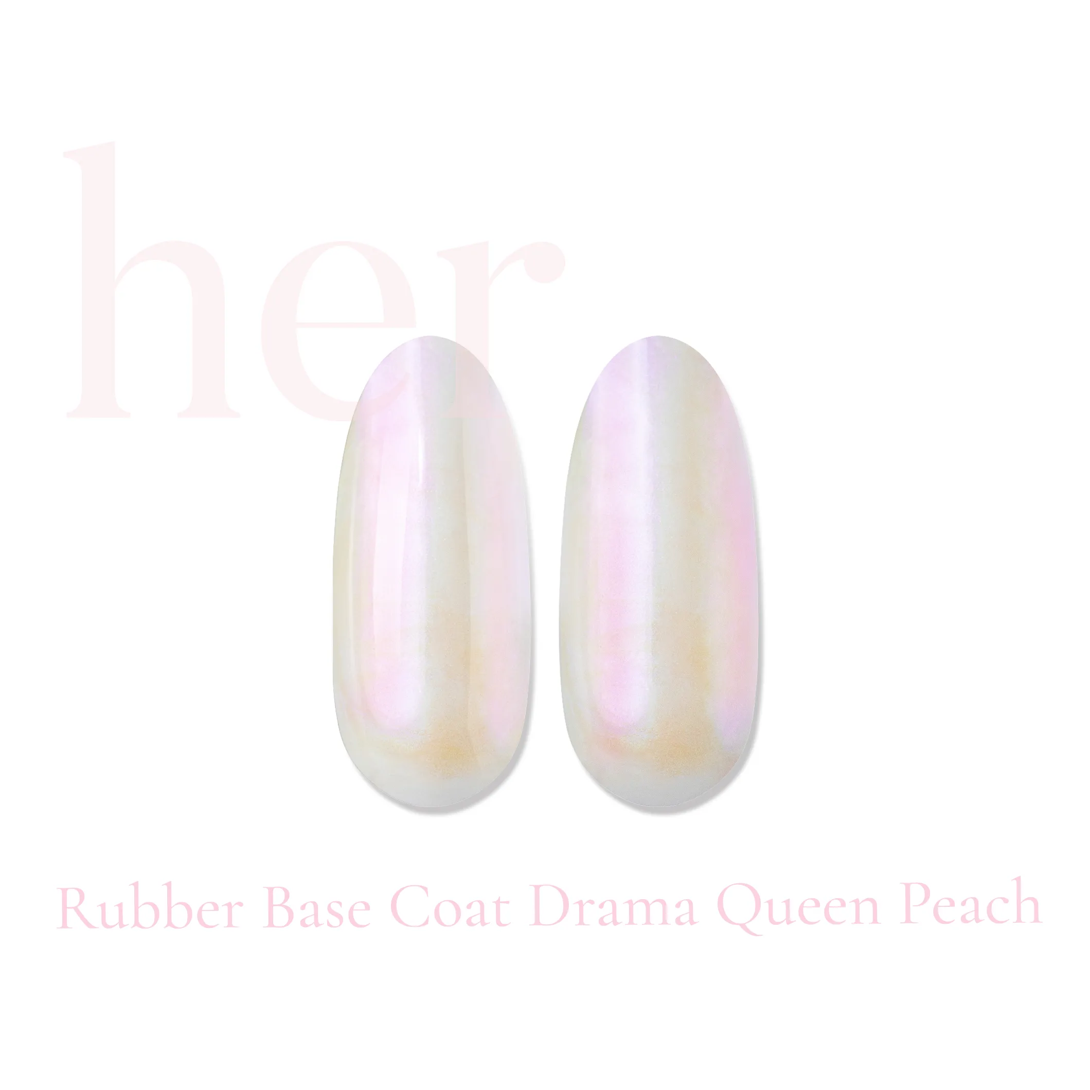 Rubber Base Coat DRAMA QUEEN PEACH